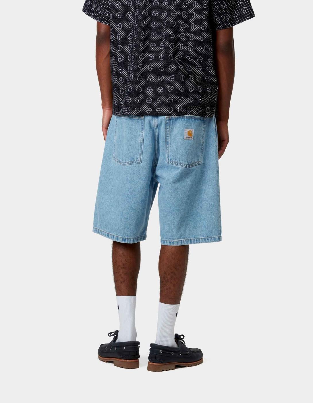 Bermuda CARHARTT WIP BRANDON - Blue Stone Bleached