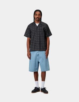Bermuda CARHARTT WIP BRANDON - Blue Stone Bleached