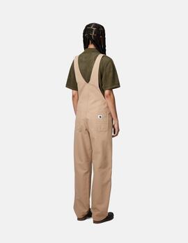 Mono CARHARTT WIP W' BIB OVERALL - Dusty H Brown Rinsed