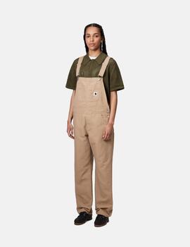 Mono CARHARTT WIP W' BIB OVERALL - Dusty H Brown Rinsed