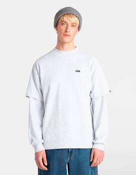 Camiseta VANS LEFT CHEST II LOOSE - Light Grey Heather