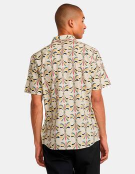 Camisa RVCA LA EYE FLORAL - Light Khaki