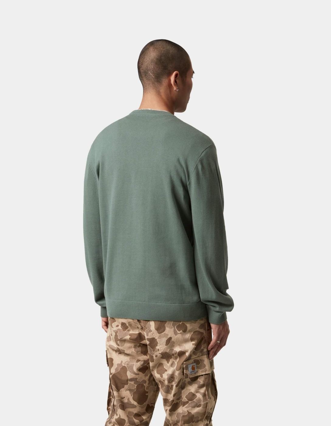 Jersey CARHARTT WIP MADISON - Silver Pine / White
