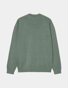 Jersey CARHARTT WIP MADISON - Silver Pine / White