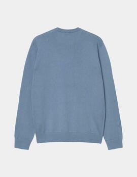 Jersey CARHARTT WIP MADISON - Icy Water / White