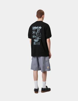 Camiseta CARHARTT WIP CATALOGUE - Black / Bluebird
