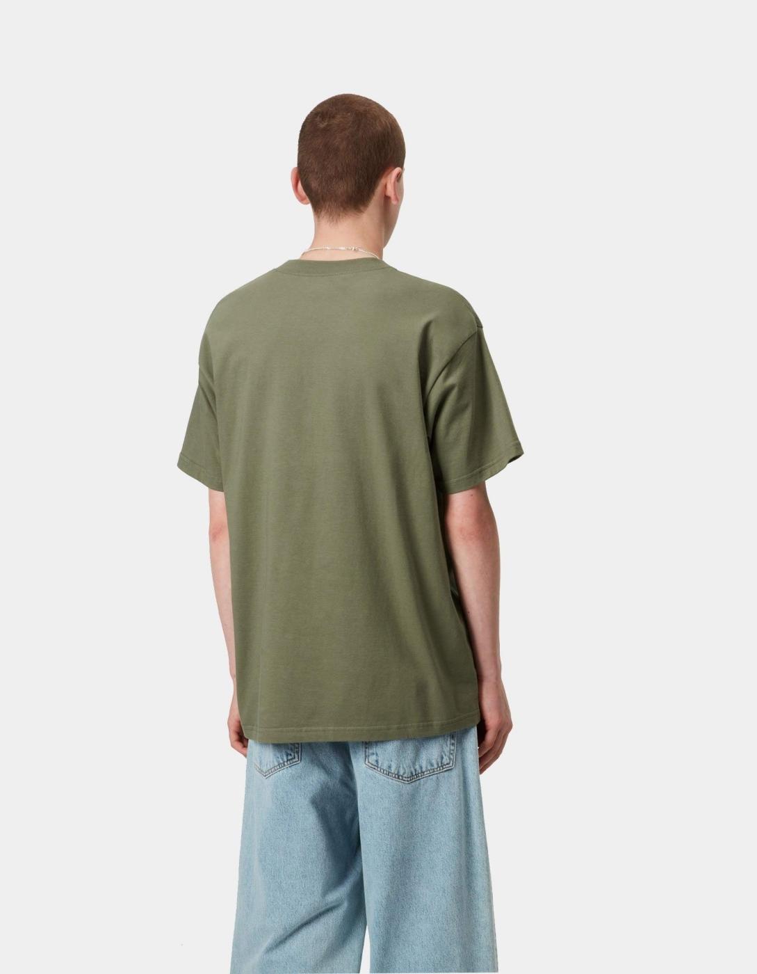 Camiseta CARHARTT WIP HOME RUN - Dollar Green