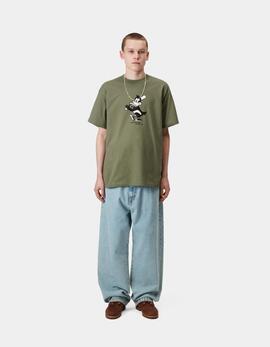 Camiseta CARHARTT WIP HOME RUN - Dollar Green