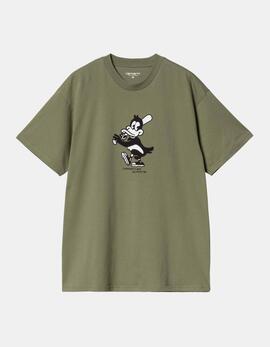 Camiseta CARHARTT WIP HOME RUN - Dollar Green
