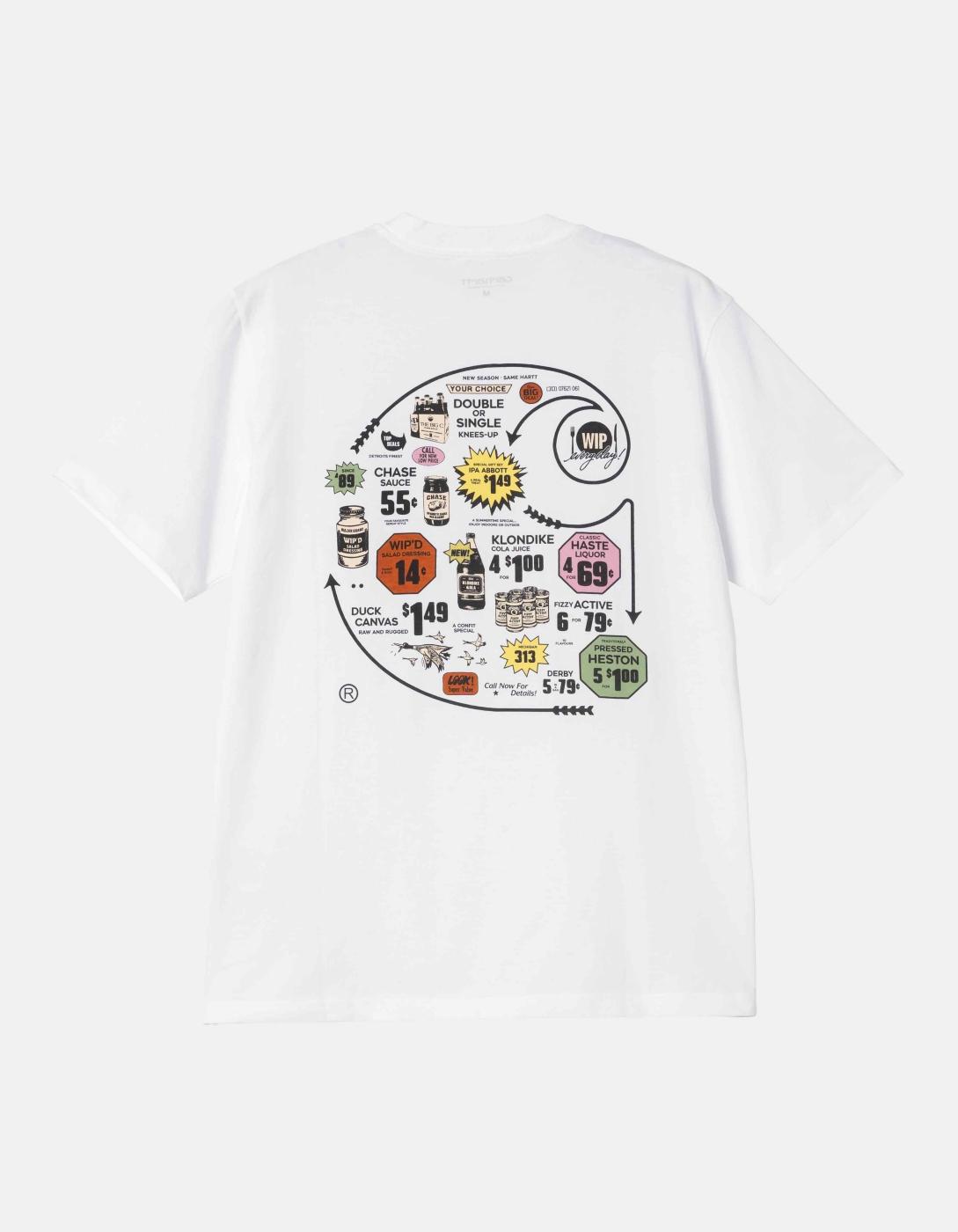 Camiseta CARHARTT WIP CATALOGUE C LOGO - White