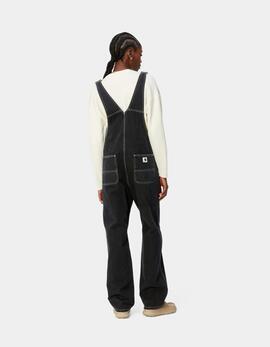Mono CARHARTT WIP W' BIB OVERALL - Black Stone Washed