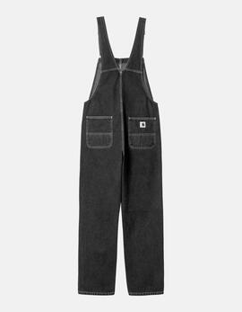 Mono CARHARTT WIP W' BIB OVERALL - Black Stone Washed