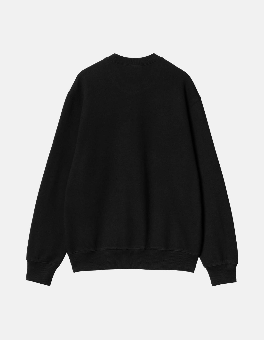 Sudadera Crew CARHARTT WIP BUMPER - Black / White