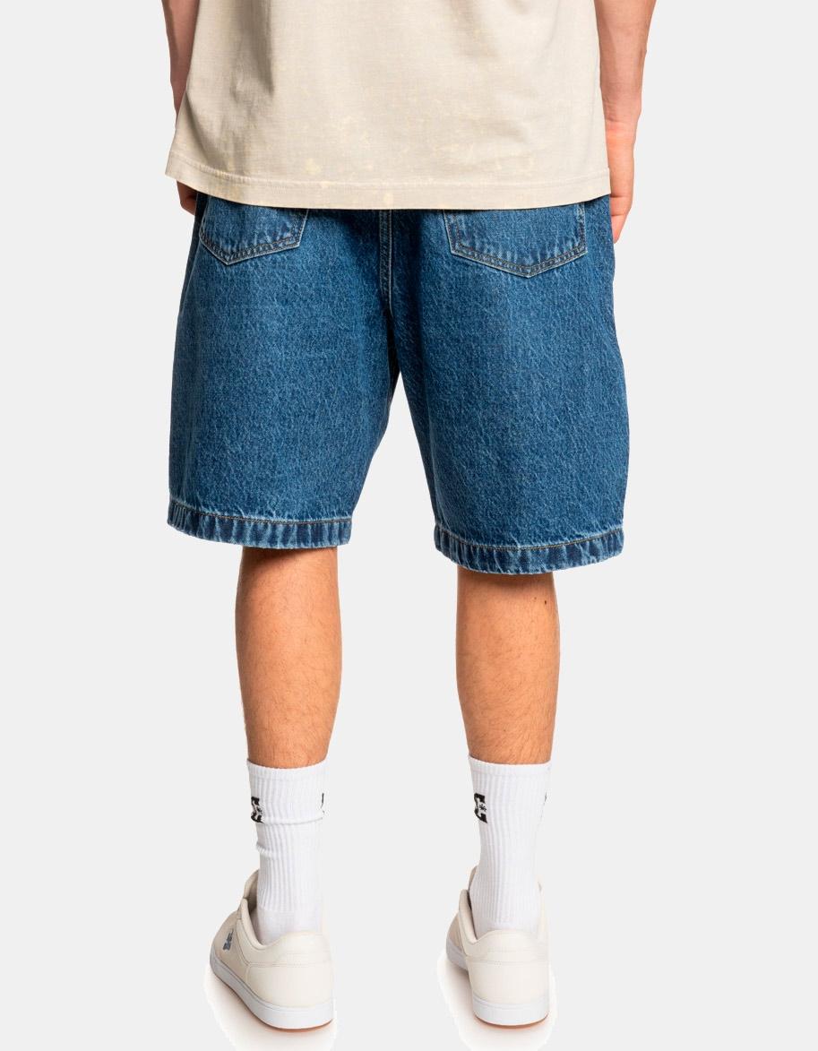 Bermuda WORKER BAGGY DENIM - Stone Indigo