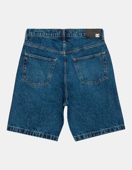 Bermuda WORKER BAGGY DENIM - Stone Indigo