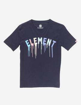 Camiseta Element JR STENCIL SS - ECLIPSE NAVY