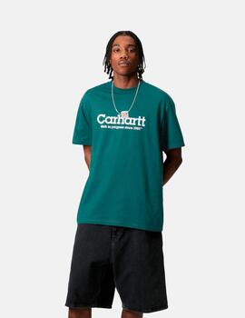 Camiseta CARHARTT WIP LABEL SCRIPT - Malachite