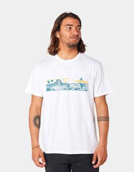 Camiseta RIP CURL PARADISE LAND - White