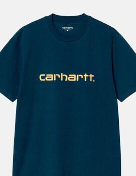 Camiseta CARHARTT WIP SCRIPT - Ink / Air Yellow