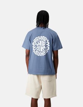 Camiseta CARHARTT WIP JAZZY - Blue Iris / White