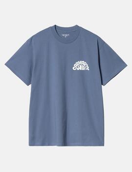 Camiseta CARHARTT WIP JAZZY - Blue Iris / White