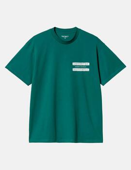 Camiseta CARHARTT WIP CATALOGUE - Rainforest / White