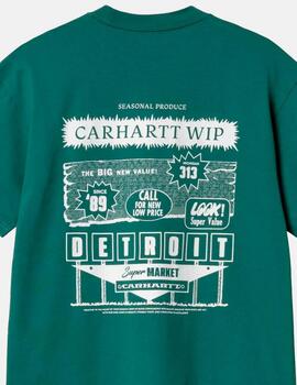 Camiseta CARHARTT WIP CATALOGUE - Rainforest / White