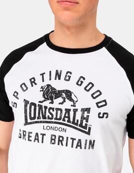 Camiseta LONSDALE TRENANCE - White/Black