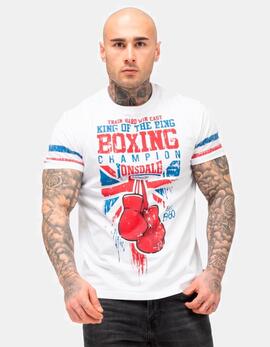 Camiseta LONSDALE CRUGMEER - White/Red/Blue
