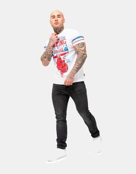 Camiseta LONSDALE CRUGMEER - White/Red/Blue
