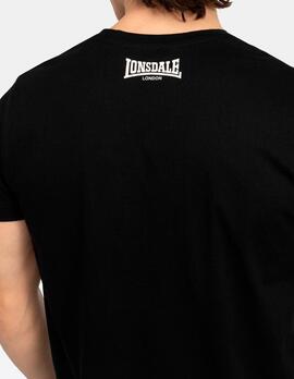 Camiseta LONSDALE MINVER - Black/Ecru