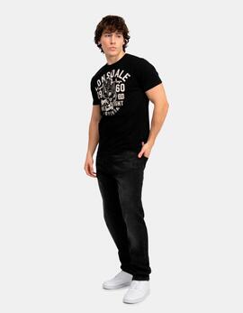 Camiseta LONSDALE MINVER - Black/Ecru