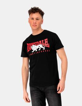 Camiseta LONSDALE ERVAN - Black/Red/White