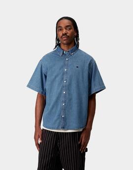 Camisa CARHARTT WIP LUCAS - Blue Stone Washed
