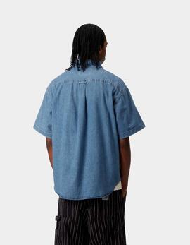 Camisa CARHARTT WIP LUCAS - Blue Stone Washed