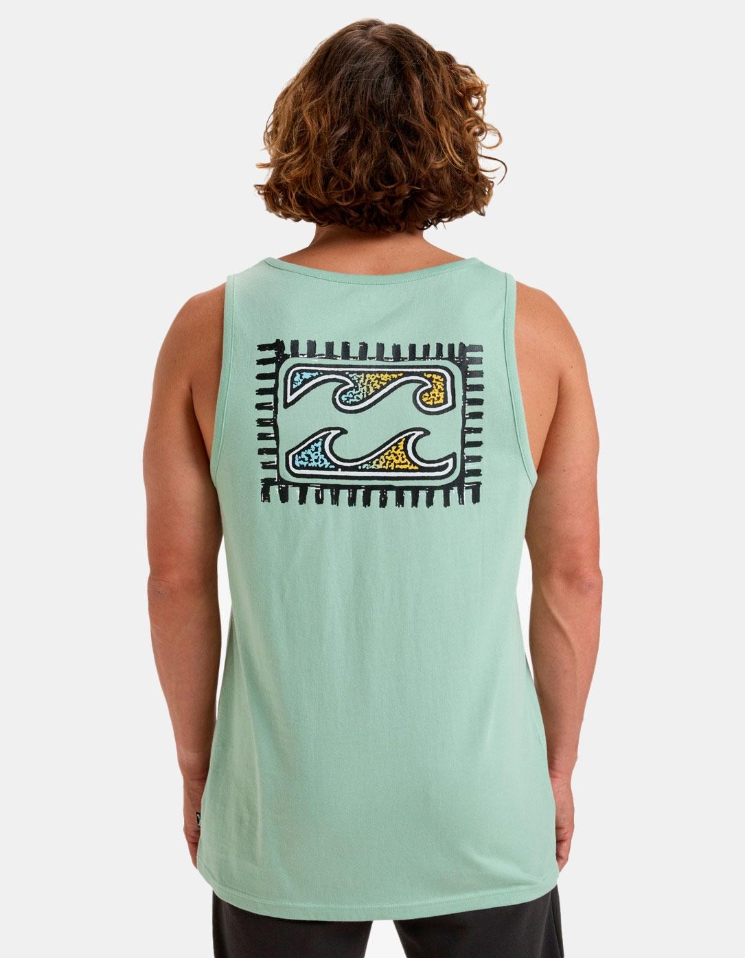 Camiseta Tirantes CRAYON WAVE - Seafoam