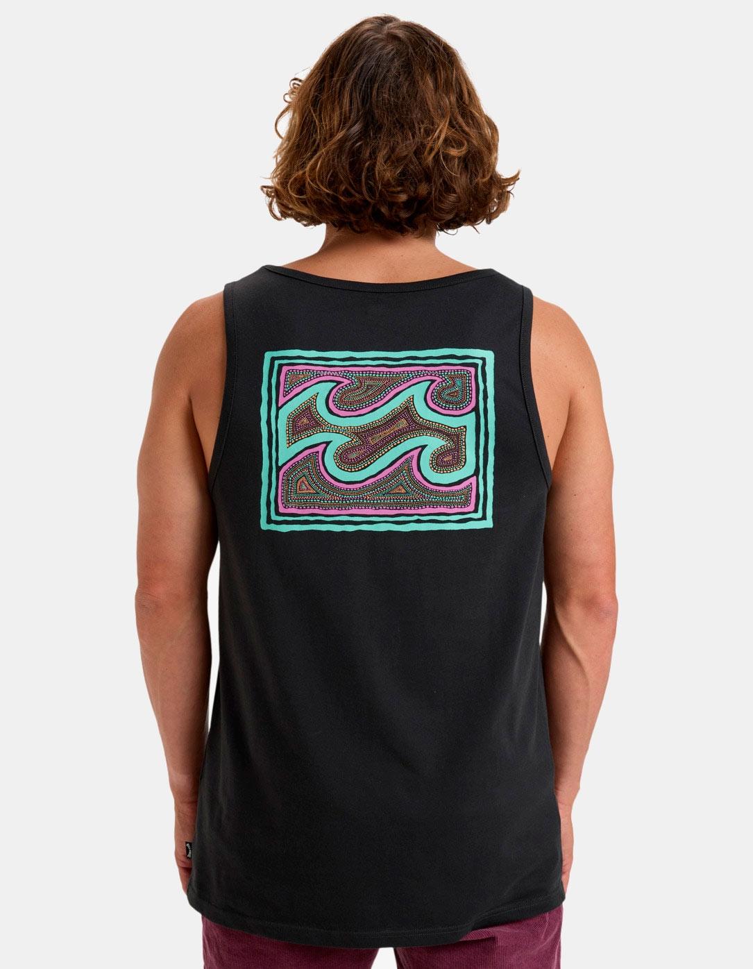 Camiseta Tirantes CRAYON WAVE - Washed Black