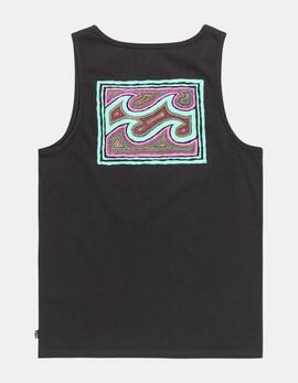 Camiseta Tirantes CRAYON WAVE - Washed Black