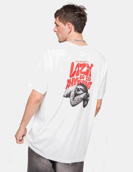 Camiseta WASHED LAZY - White