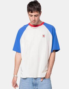 Camiseta RANG. APPLE - Ivory/Royal/Red