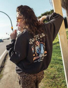 Sudadera Crew WASHED STILL ALIVE - Black