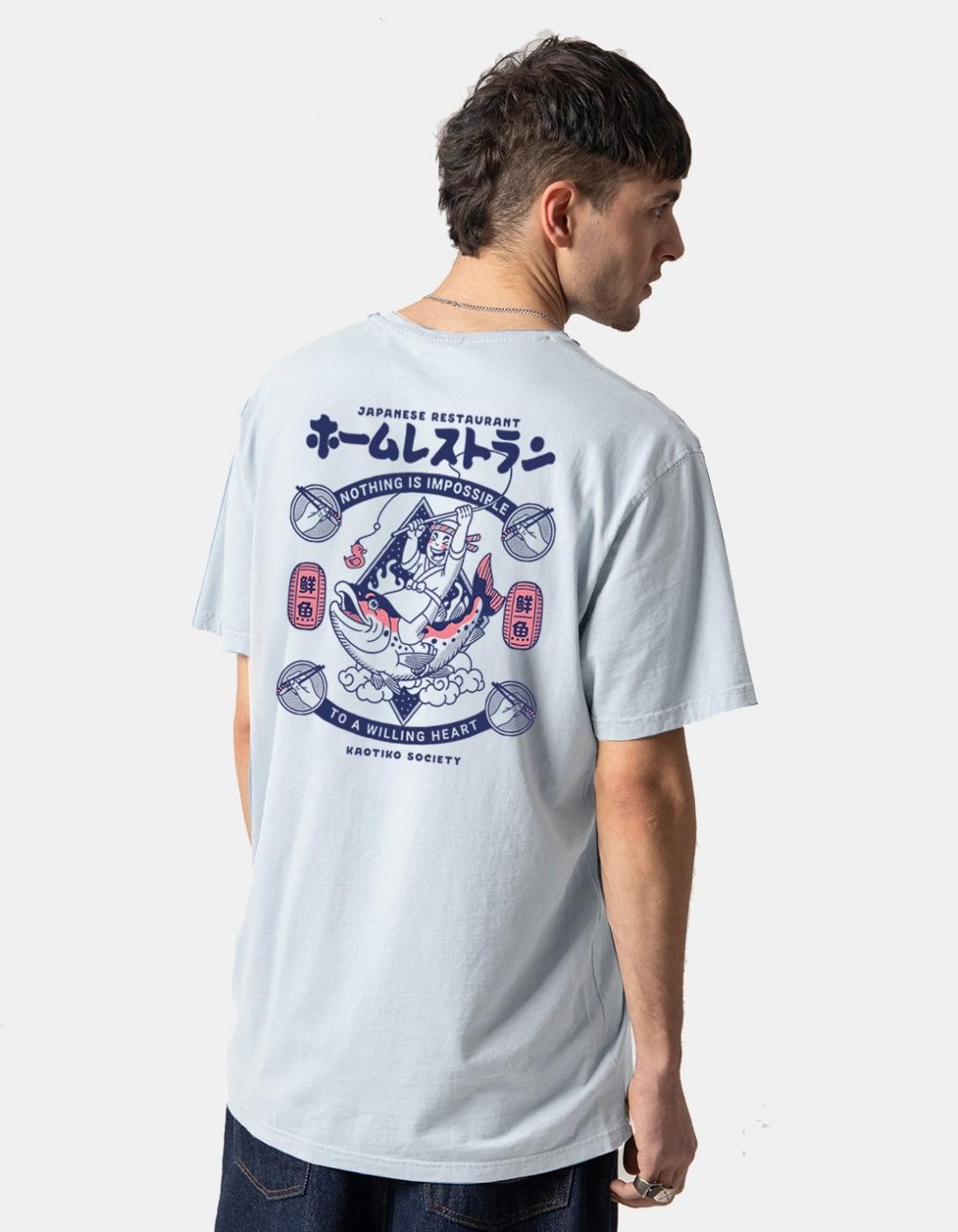 Camiseta WASHED NOTHING IS IMPOSSIBLE - Cement