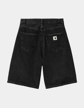 Bermuda CARHARTT WIP W' BRANDON - Black Stone Washed