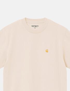 Camiseta CARHARTT WIP W' CHASE - Natural / Gold