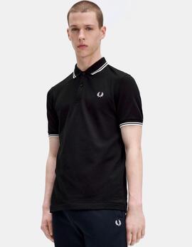 Polo FRED PERRY M3600 - Black/White/White