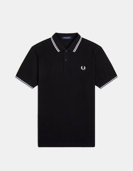 Polo FRED PERRY M3600 - Black/White/White