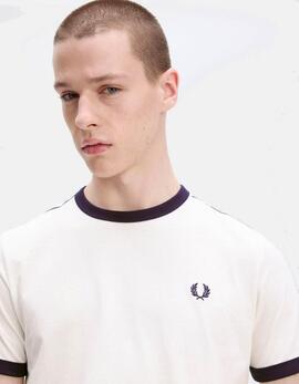 Camiseta FRED PERRY M4620 - Snow White