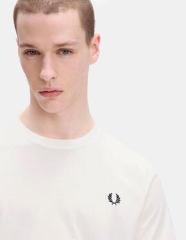 Camiseta FRED PERRY M1600 - Snow White