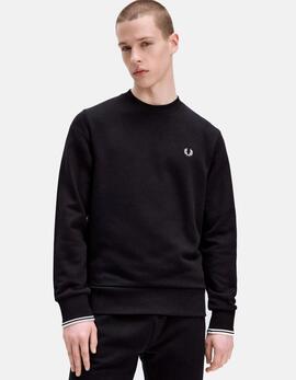 Sudadera Crew FRED PERRY M7535 - Black