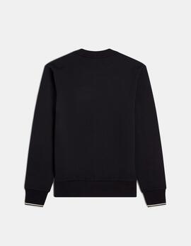 Sudadera Crew FRED PERRY M7535 - Black